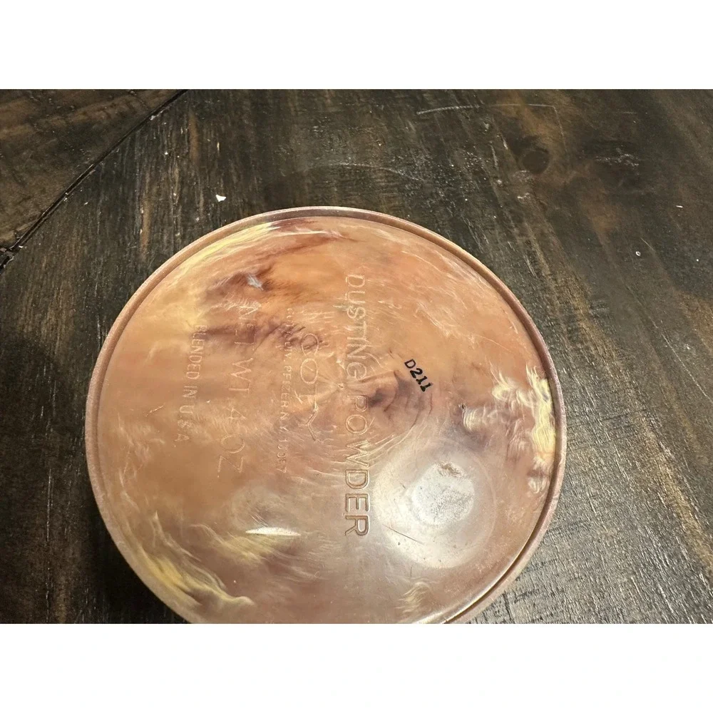 Nuance Dusting Powder Container Vintage Marbled MCM Style‎ Collectible